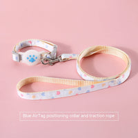 HKM-9727165 Adjustable Pet Positioning Collar and Leash Set for Small to Medium Pets, Multiple Colors Available