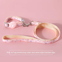 HKM-9727165 Adjustable Pet Positioning Collar and Leash Set for Small to Medium Pets, Multiple Colors Available