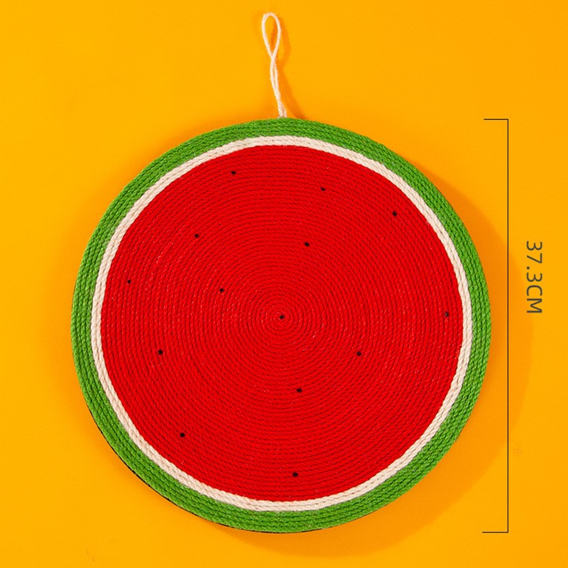 HKM-9727549 Sisal Rope Cat Scratch Pad with Anti-Skid EVA Cloth - Various Fun Shapes and Colors