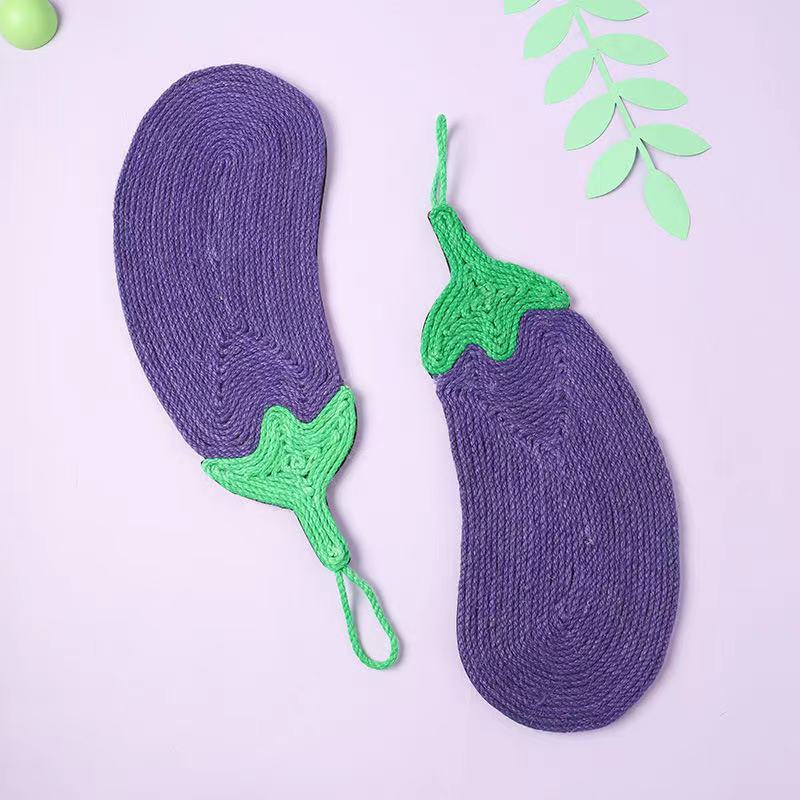 HKM-9727549 Sisal Rope Cat Scratch Pad with Anti-Skid EVA Cloth - Various Fun Shapes and Colors