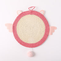 HKM-9727549 Sisal Rope Cat Scratch Pad with Anti-Skid EVA Cloth - Various Fun Shapes and Colors