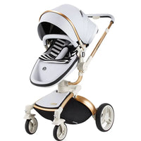HKM-3972819 Luxury Adjustable Baby Stroller with Reversible Seat and Multi-Angle Rotation