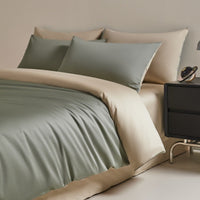 HKM-972947 120 Thread Count Long-staple Cotton Solid Color Four-Piece Bedding Set