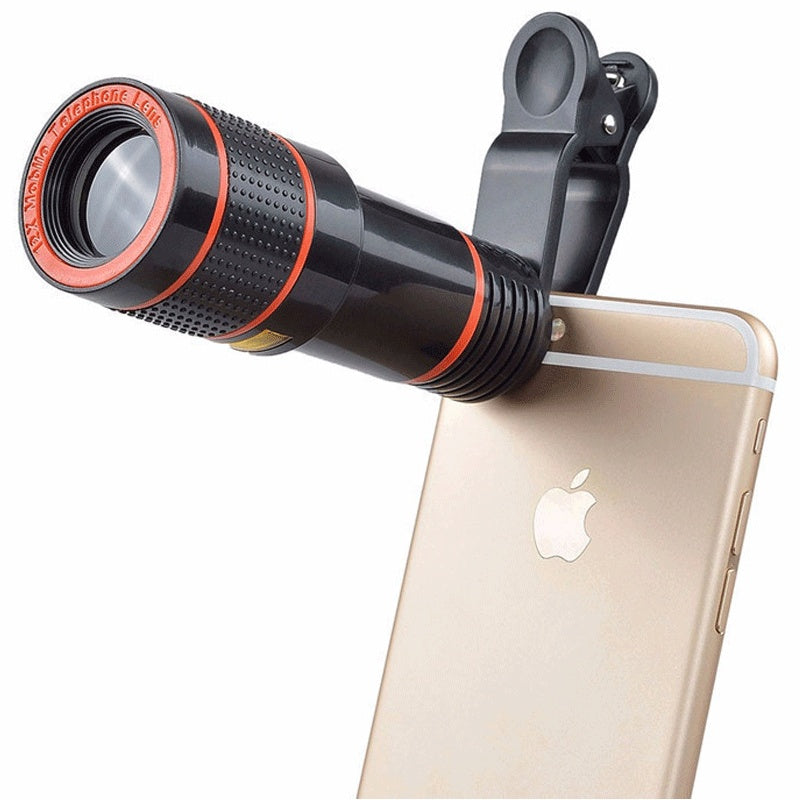 HKM-973011 12X Adjustable Lens Telescope for Mobile Phones - Compatible with Most Devices