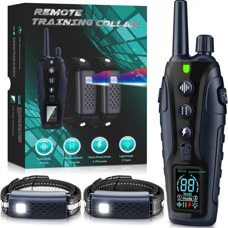 HKM-9730621 Remote Control Electric Dog Training Collar with Bark Stop Function, 1000m and 2000m Range Options
