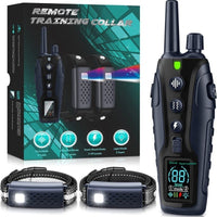 HKM-9730621 Remote Control Electric Dog Training Collar with Bark Stop Function, 1000m and 2000m Range Options