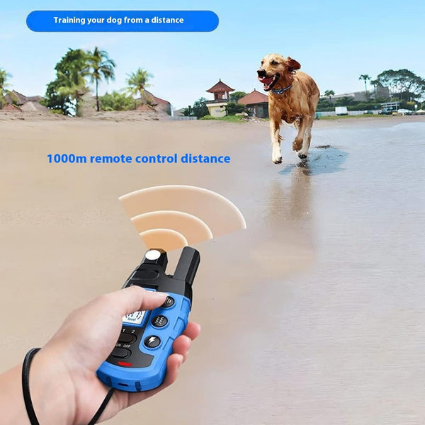 HKM-9730621 Remote Control Electric Dog Training Collar with Bark Stop Function, 1000m and 2000m Range Options