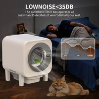 HKM-973075 Large Capacity Automatic Self-Cleaning Cat Litter Box with Advanced Odor Control and Easy Clean Features