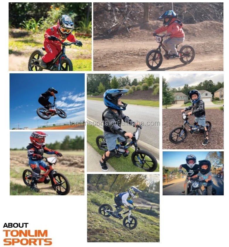 HKM-973203 36V Electric Mini Cross Bike for Kids - 16" Aluminum Alloy Frame, 3 Speed, Disc Brake, 30km/h Max Speed