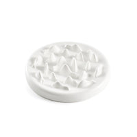 HKM-9733309 Ceramic Slow Food Bowl for Cats and Small Dogs - Fish & Bone Design