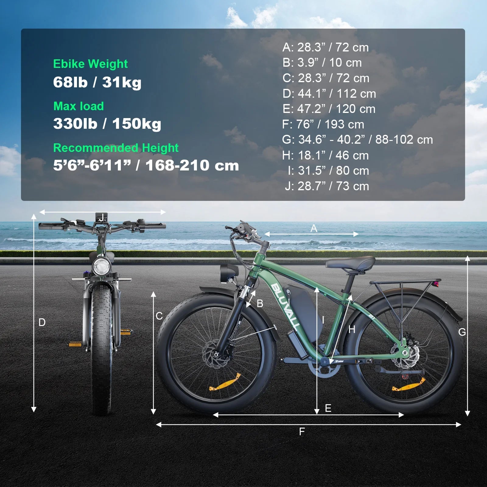 HKM-973331 2000W Electric Mountain Bike with Dual Motor, 48V 22.4Ah Lithium Battery, 7-Speed Gears, Fat Tire 26"x4"