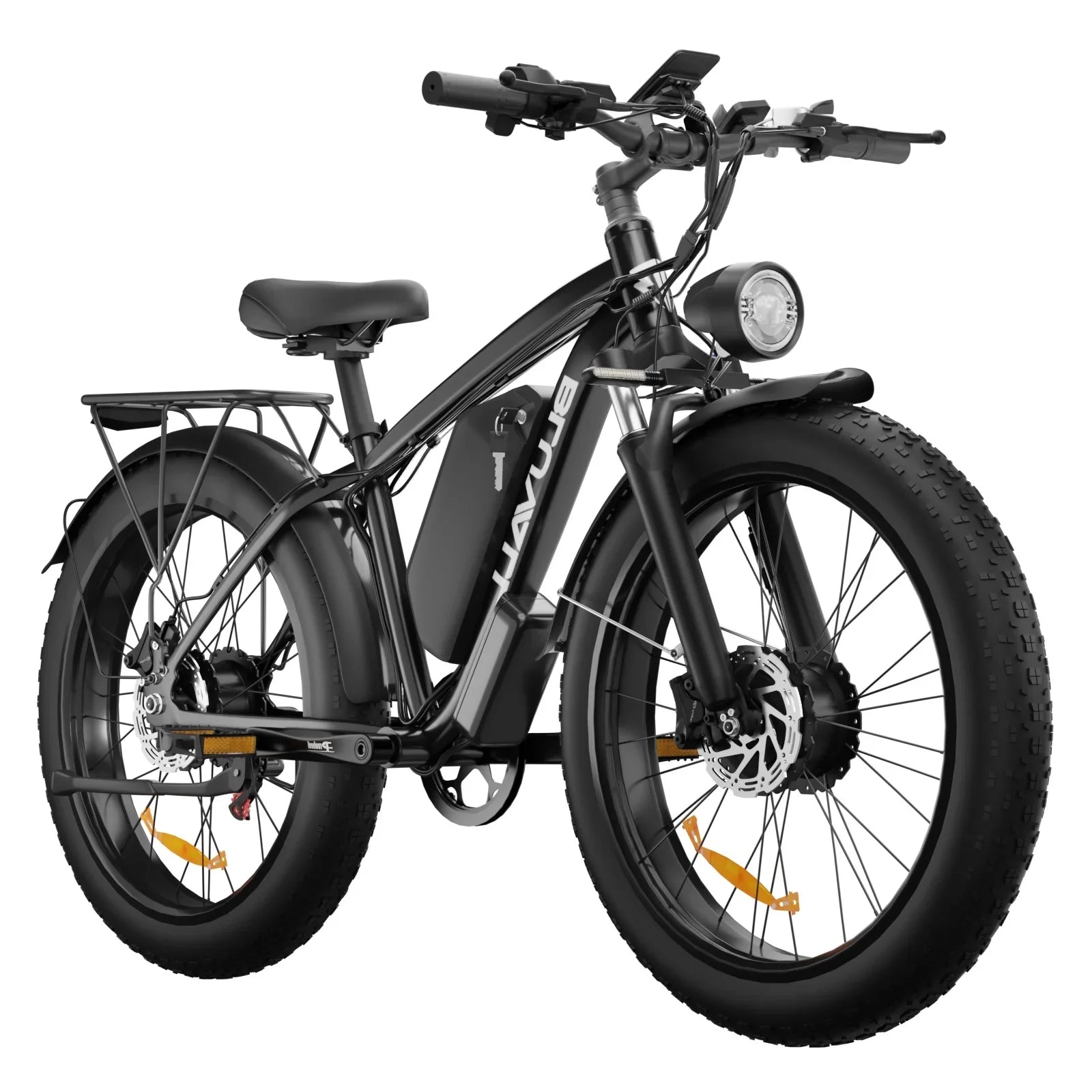 HKM-973331 2000W Electric Mountain Bike with Dual Motor, 48V 22.4Ah Lithium Battery, 7-Speed Gears, Fat Tire 26"x4"