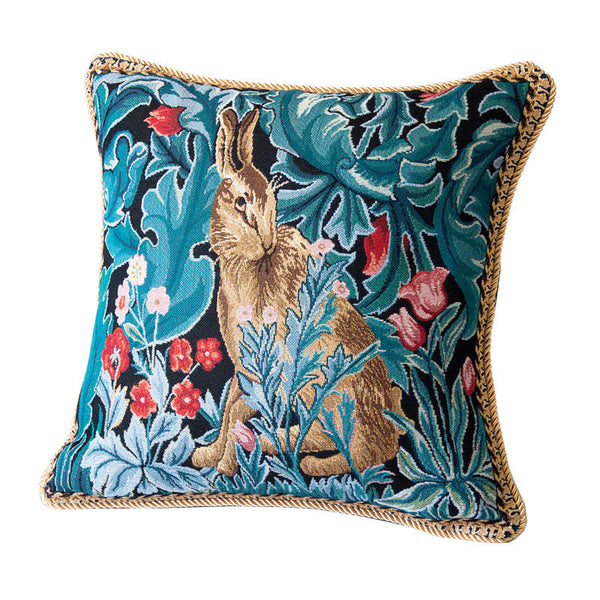 HKM-973331 European Classical Jacquard Cotton Cushion Cover - 45x45cm Gobelin Art Design