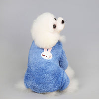 HKM-9733693 Teddy Velvet Cotton Jacket for Dogs and Cats with Six-Petal Flower Design