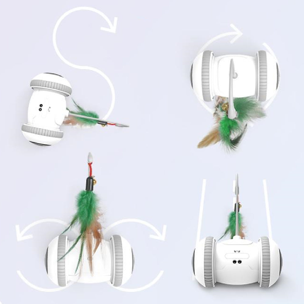 HKM-9733949 Interactive Cat Toy with Changeable Feather Accessories for Engaging Indoor Play