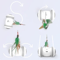 HKM-9733949 Interactive Cat Toy with Changeable Feather Accessories for Engaging Indoor Play