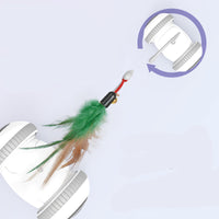 HKM-9733949 Interactive Cat Toy with Changeable Feather Accessories for Engaging Indoor Play