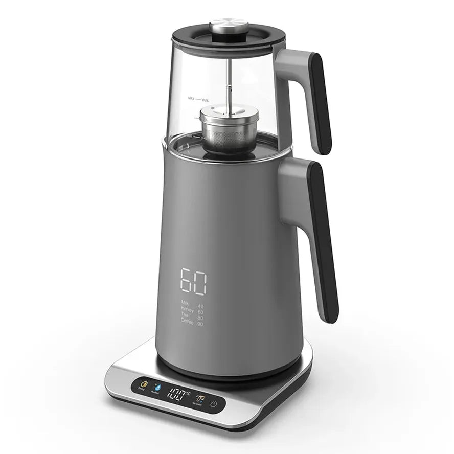 HKM-973395 Digital Glass Electric Tea Thermos Flask 2.7L with Temperature Control and Boil-Dry Protection