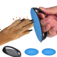 HKM-9734589 Upgraded Dog Nail File Scratch Board with Ergonomic Handle and Replaceable Sandpaper for Easy Pet Grooming