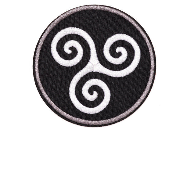 HKM-973459 Round Embroidery Cloth Badge for Clothing and Home Textiles, 8cm x 8cm Patch
