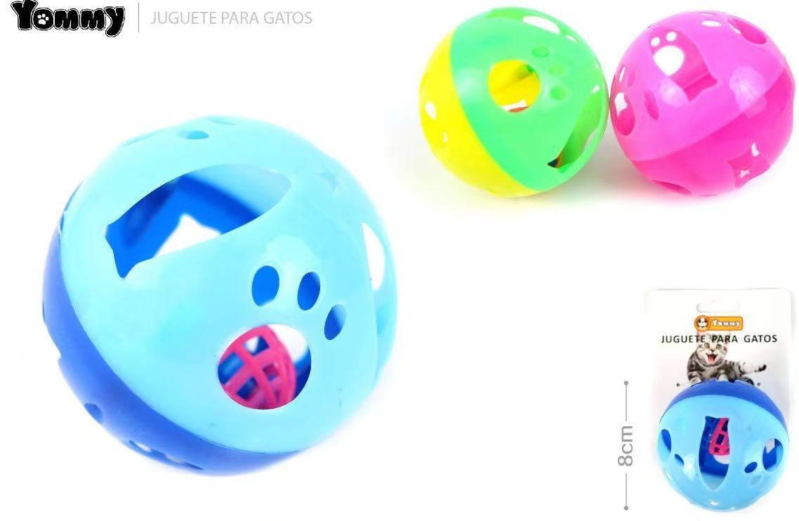 HKM-9734717 Interactive Bell Ball Cat Toy for Engaging Playtime Fun
