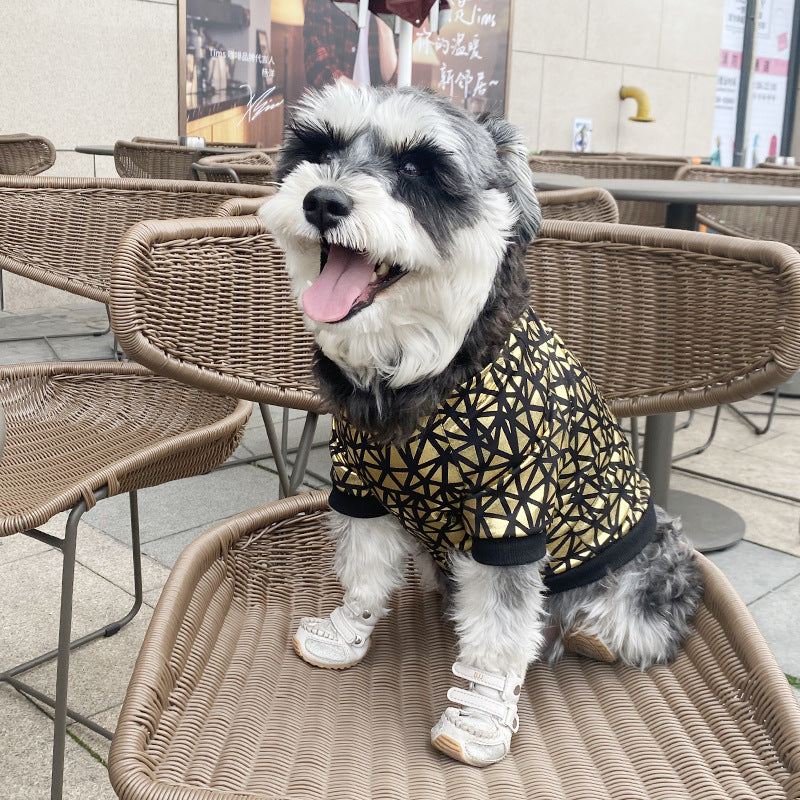 HKM-9735485 Stylish Bronzing Pet Dog Clothes for Spring and Summer