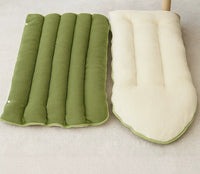 HKM-9736765 Cozy Removable Washable Cat House in Light Beige, Green, or Purple for Winter Comfort