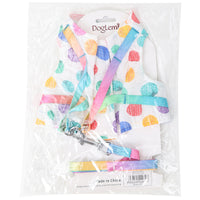 HKM-9736893 Cool and Breathable Cotton and Polyester Chest Leash for Small to Medium Dogs
