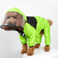 HKM-9737277 Long Legged Dog Rain Poncho with Transparent Brim and High Waterproof Fabric
