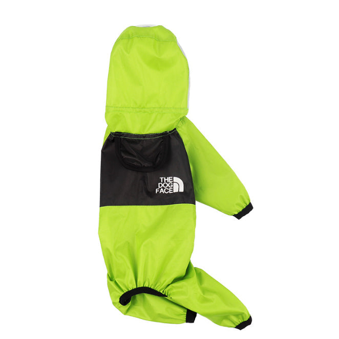 HKM-9737277 Long Legged Dog Rain Poncho with Transparent Brim and High Waterproof Fabric