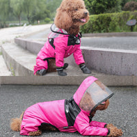 HKM-9737277 Long Legged Dog Rain Poncho with Transparent Brim and High Waterproof Fabric