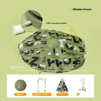 HKM-9737917 Interactive Electric Cat Teaser Toy with Rechargeable Turntable in Peekaboo Colors