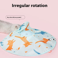 HKM-9737917 Interactive Electric Cat Teaser Toy with Rechargeable Turntable in Peekaboo Colors