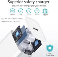 HKM-973843 6FT Lightning Cable & USB Wall Charger Travel Adapter - Dual Pack for iPhone, iPad, AirPods