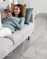 HKM-973843 6FT Lightning Cable & USB Wall Charger Travel Adapter - Dual Pack for iPhone, iPad, AirPods