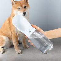 HKM-9738941 Large Capacity Portable Travel Pet Water Bottle - 550ML Plastic Design