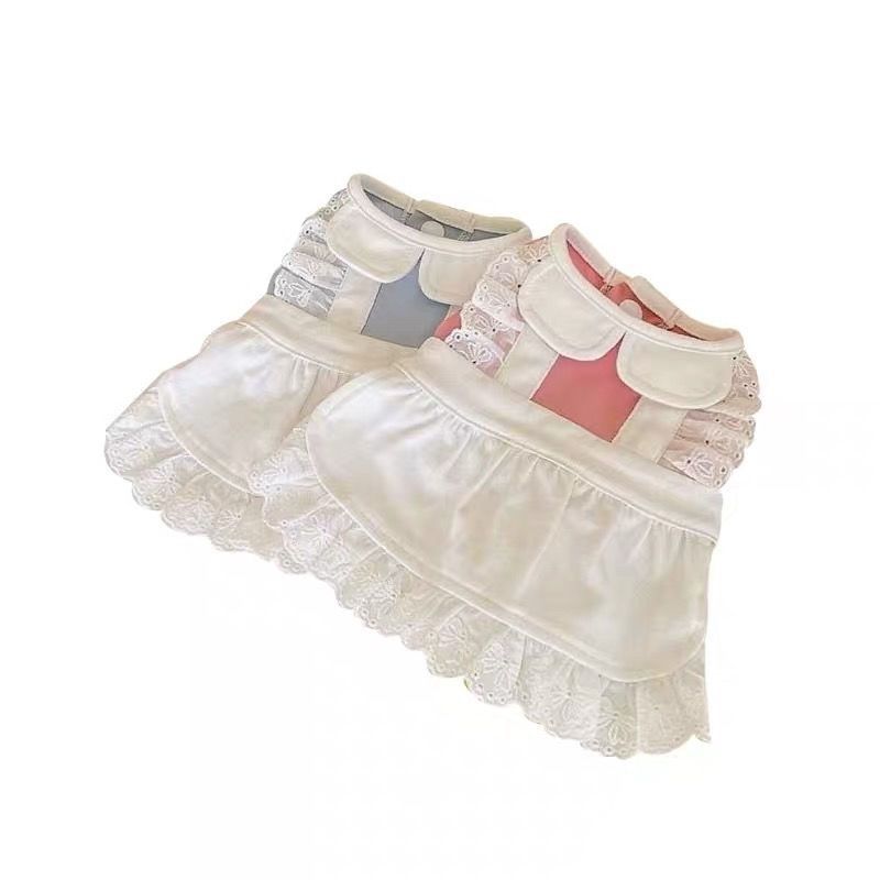 HKM-9739453 Adorable Spring and Summer Dress in Pink and Blue - Sizes XS to XL
