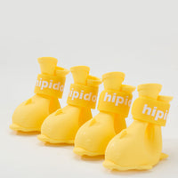 HKM-9739709 Waterproof PVC Coated Jelly Rain Boots with Non-Slip Foot Covers in Sizes S, M, L