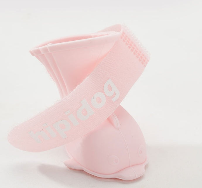HKM-9739709 Waterproof PVC Coated Jelly Rain Boots with Non-Slip Foot Covers in Sizes S, M, L