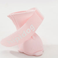 HKM-9739709 Waterproof PVC Coated Jelly Rain Boots with Non-Slip Foot Covers in Sizes S, M, L
