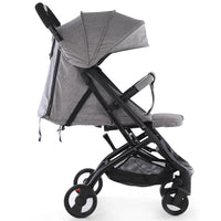 HKM-973971 Lightweight Aluminium Frame Newborn Stroller - Folding Travel System Pushchair Carriage