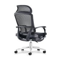 HKM-974035 Ergonomic High Back Swivel Office Chair with Footrest and Mesh Design