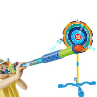 HKM-974035 Soft Foam Blowgun Toy Set with Vertical Target for Kids Ages 3 and Up