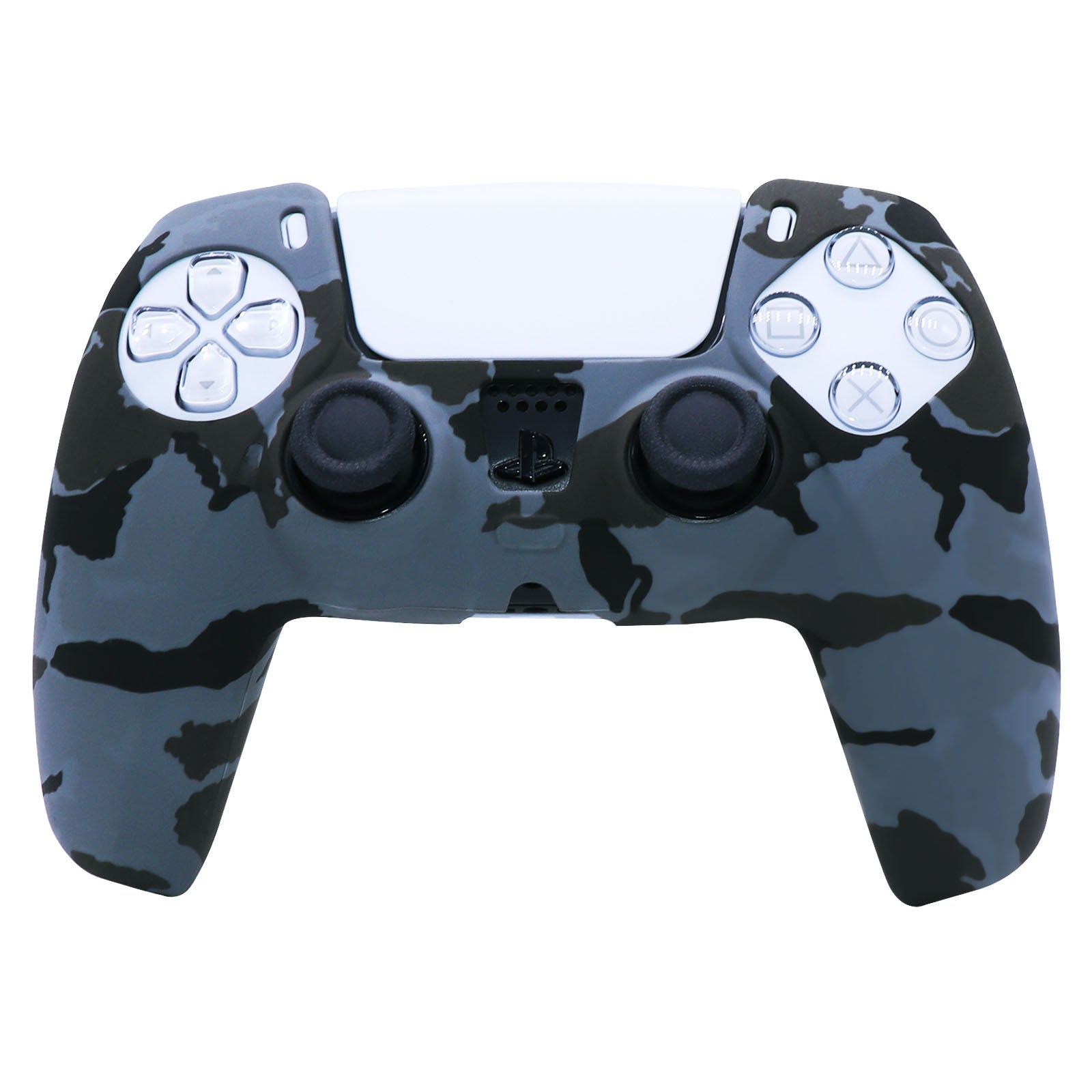 HKM-974099 PS5 Camouflage Silicone Skin for DualSense Controller with Thumb Grip Covers