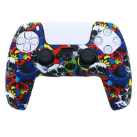 HKM-974099 PS5 Camouflage Silicone Skin for DualSense Controller with Thumb Grip Covers