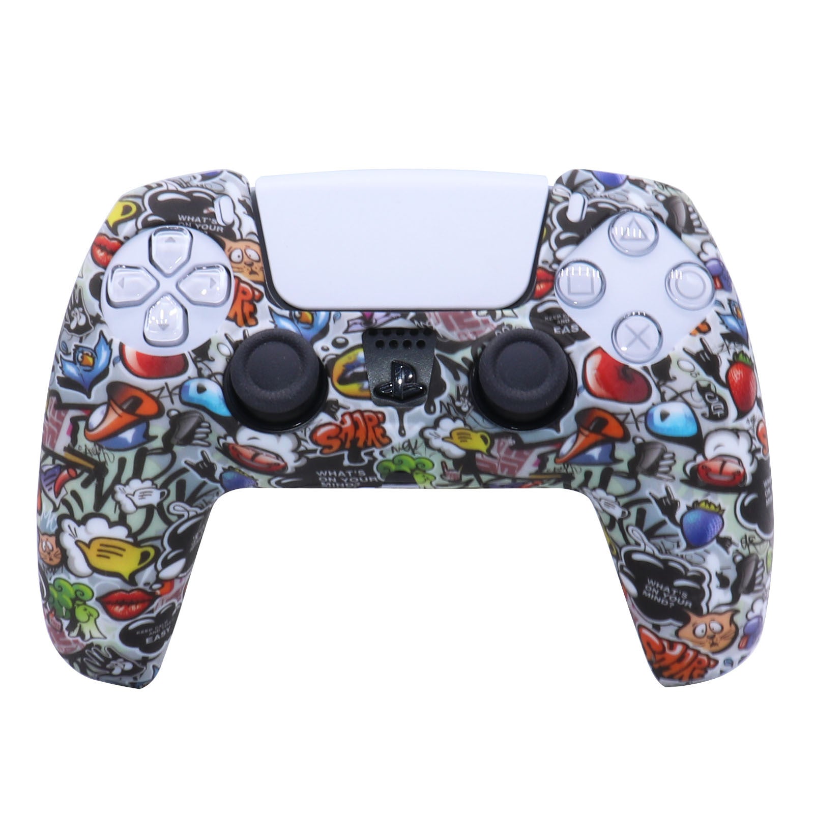HKM-974099 PS5 Camouflage Silicone Skin for DualSense Controller with Thumb Grip Covers