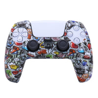 HKM-974099 PS5 Camouflage Silicone Skin for DualSense Controller with Thumb Grip Covers