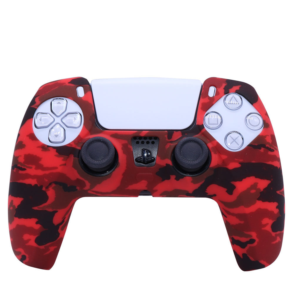 HKM-974099 PS5 Camouflage Silicone Skin for DualSense Controller with Thumb Grip Covers