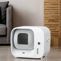 HKM-974227 Automatic Smart Cat Litter Box with 60L Capacity and Odor Control, Easy to Clean PP+ABS Material
