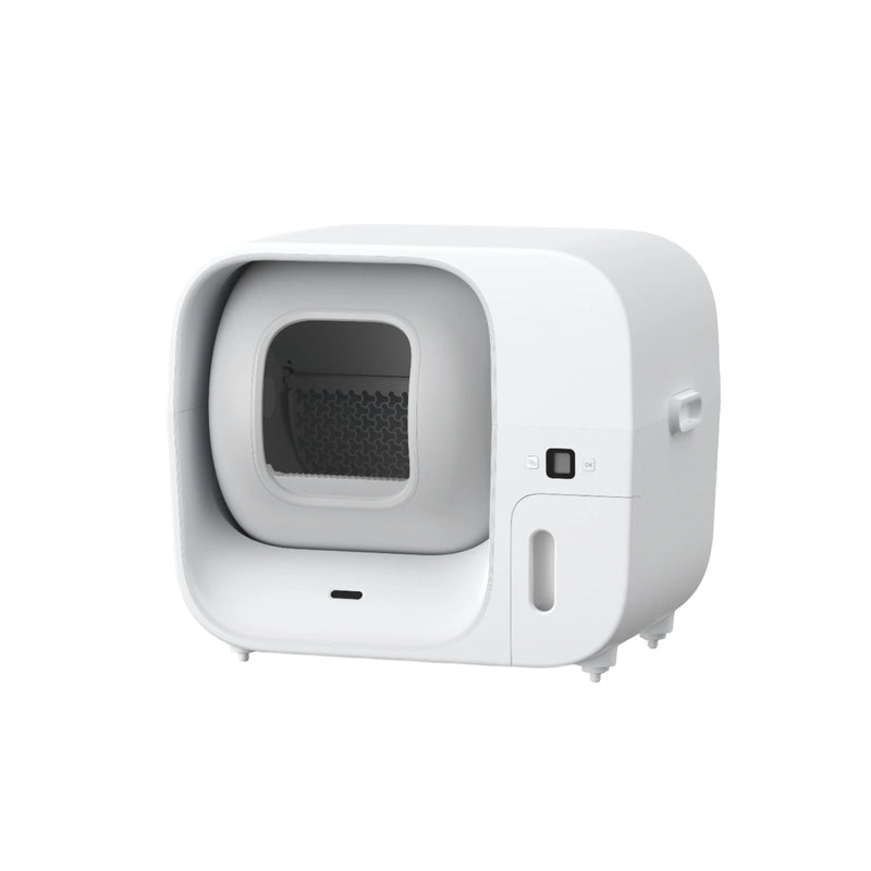 HKM-974227 Automatic Smart Cat Litter Box with 60L Capacity and Odor Control, Easy to Clean PP+ABS Material